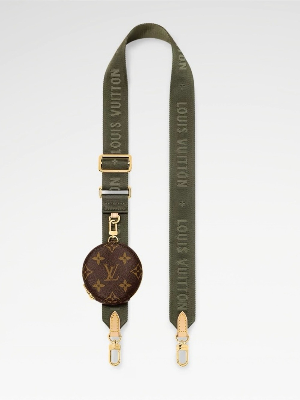 Louis Vuitton Khaki Adjustable Bandoulière Strap – Strap Only